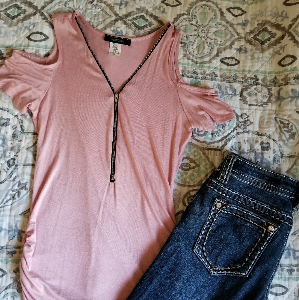 Sexy low neck top